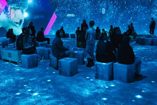 Immersive Polar Experience Ausstellung mit 360°-Projektionen zu Arktis und Antarktis.